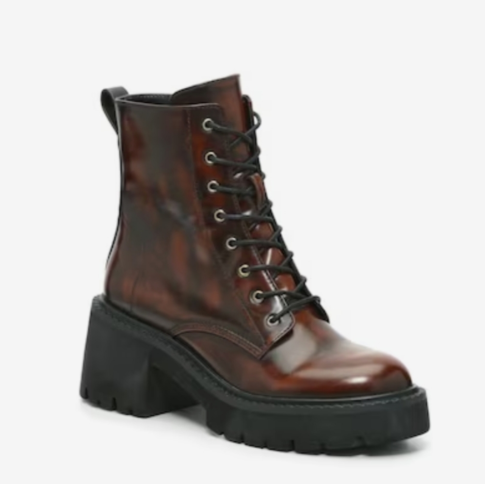 Brown Combat Boots - Picture 3 of 11